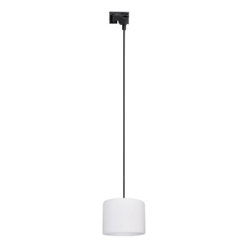 Lustra ar auklu 1 fāzes sliežu sistēmai TRACER 1xE27/15W/230V d. 20 cm melna/balta