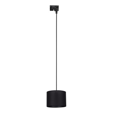 Lustra ar auklu 1 fāzes sliežu sistēmai TRACER 1xE27/15W/230V d. 20 cm melna