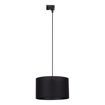 Lustra ar auklu 1 fāzes sliežu sistēmai TRACER 1xE27/15W/230V d. 38 cm melna