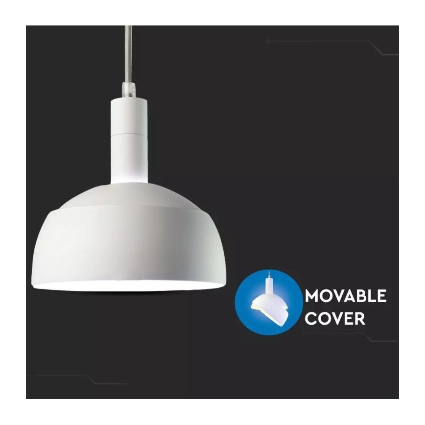 Lustra ar auklu 1xE14/60W/230V balta