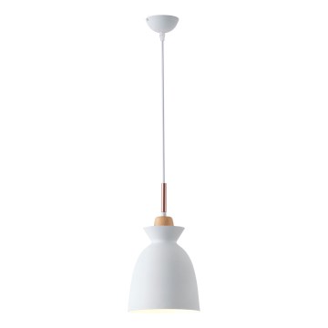 Lustra ar auklu 1xE27/15W/230V balta d. 19,5 cm