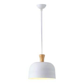 Lustra ar auklu 1xE27/15W/230V balta d. 27 cm
