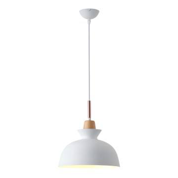 Lustra ar auklu 1xE27/15W/230V balta d. 28 cm