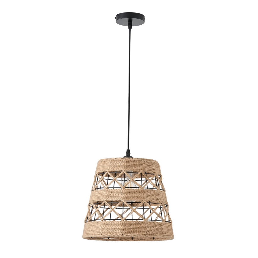 Lustra ar auklu 1xE27/15W/230V bēša