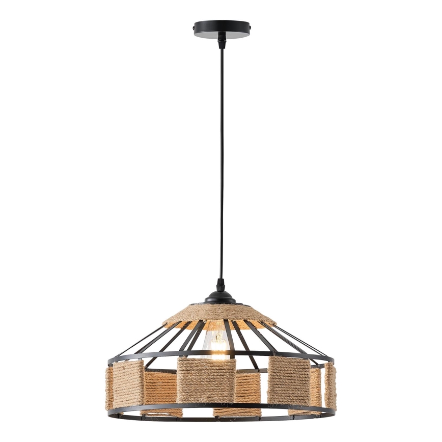 Lustra ar auklu 1xE27/15W/230V bēša