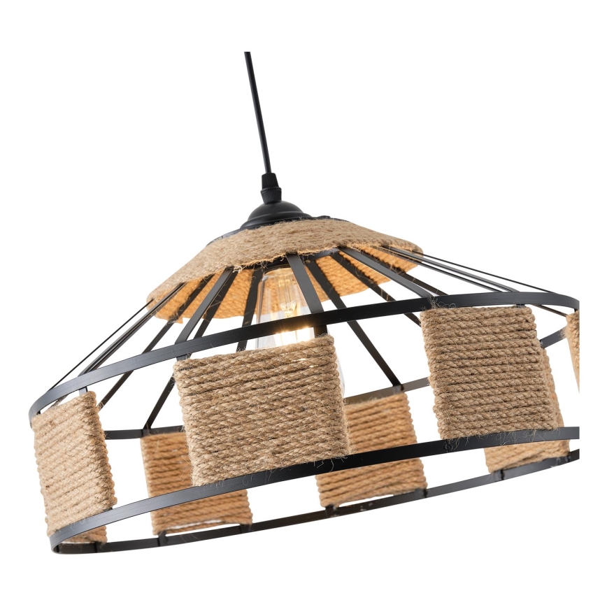 Lustra ar auklu 1xE27/15W/230V bēša
