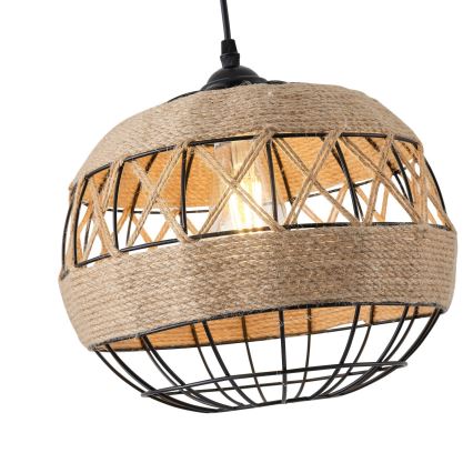 Lustra ar auklu 1xE27/15W/230V bēša