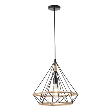 Lustra ar auklu 1xE27/15W/230V bēša
