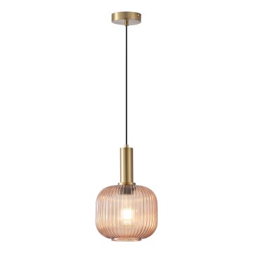 Lustra ar auklu 1xE27/15W/230V brūna d. 20 cm