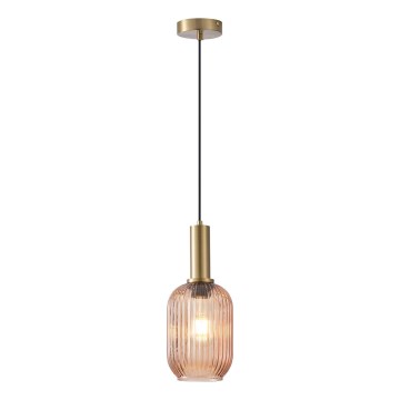 Lustra ar auklu 1xE27/15W/230V brūna pr. 13 cm