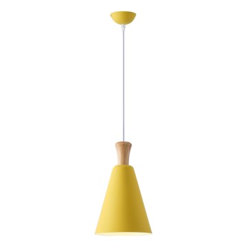 Lustra ar auklu 1xE27/15W/230V dzeltena d. 20 cm