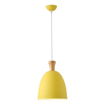 Lustra ar auklu 1xE27/15W/230V dzeltena d. 23 cm