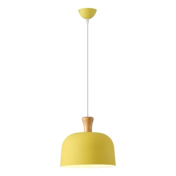 Lustra ar auklu 1xE27/15W/230V dzeltena pr. 27 cm