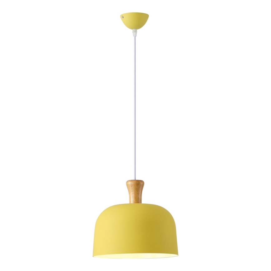 Lustra ar auklu 1xE27/15W/230V dzeltena pr. 27 cm