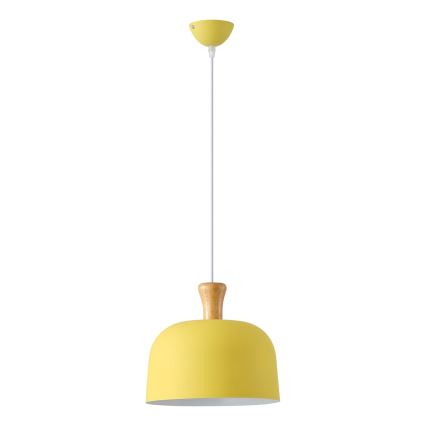 Lustra ar auklu 1xE27/15W/230V dzeltena pr. 27 cm