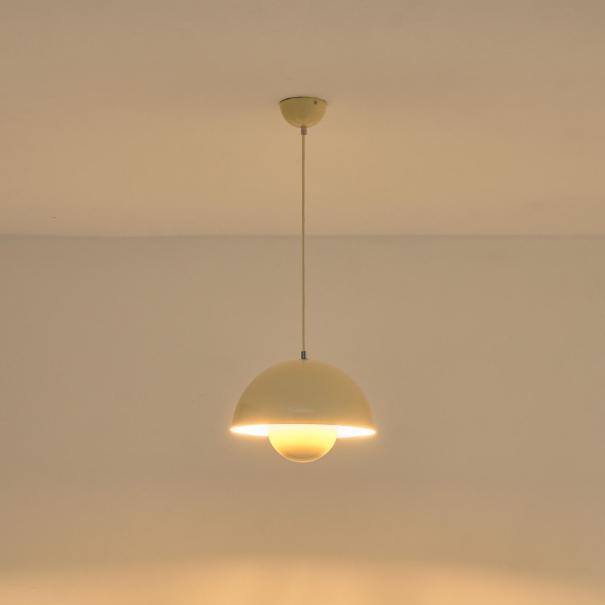 Lustra ar auklu 1xE27/15W/230V krēmkrāsa