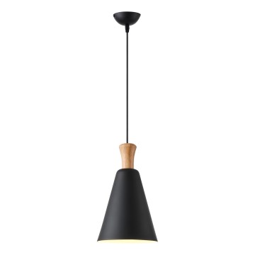 Lustra ar auklu 1xE27/15W/230V melna d. 20 cm