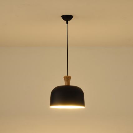 Lustra ar auklu 1xE27/15W/230V melna d. 27 cm