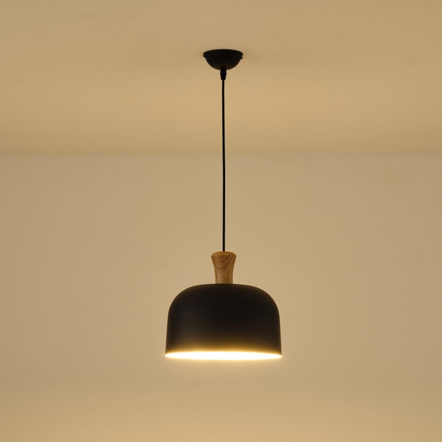 Lustra ar auklu 1xE27/15W/230V melna d. 27 cm