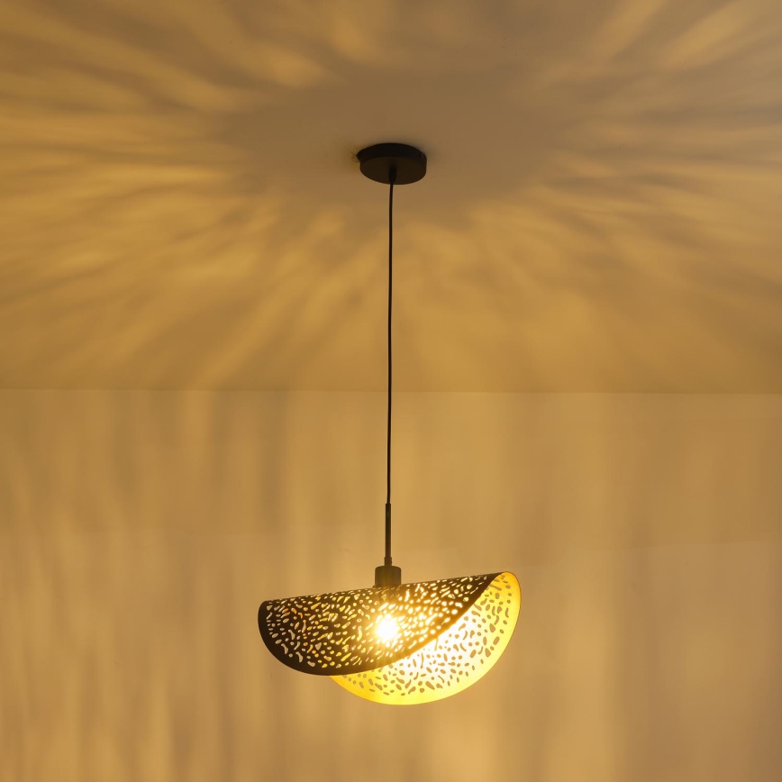 Lustra ar auklu 1xE27/15W/230V melna