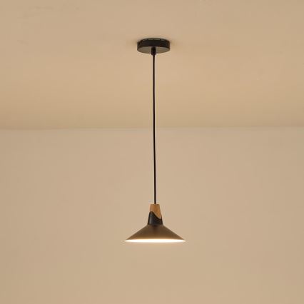 Lustra ar auklu 1xE27/15W/230V melna
