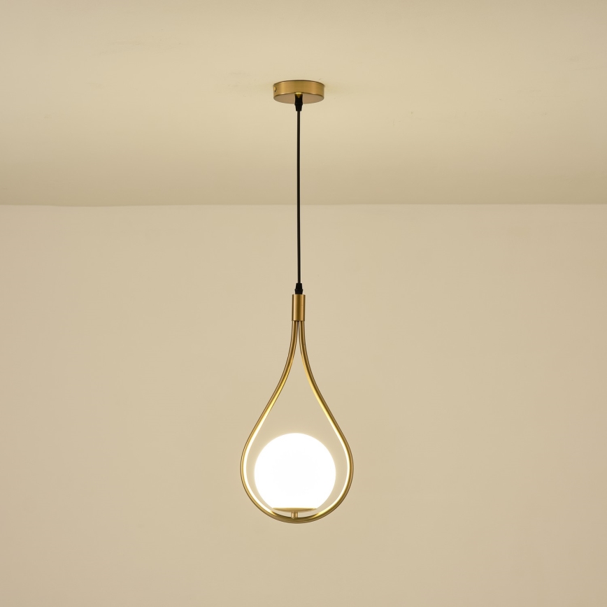 Lustra ar auklu 1xE27/15W/230V misiņš