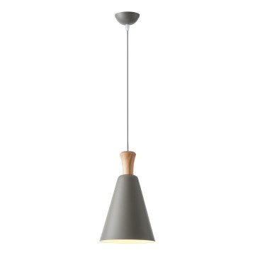 Lustra ar auklu 1xE27/15W/230V pelēka d. 20 cm