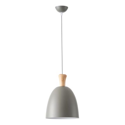 Lustra ar auklu 1xE27/15W/230V pelēka d. 23 cm