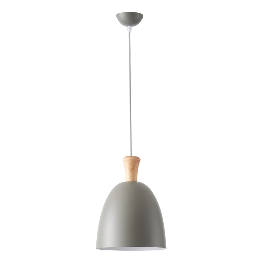 Lustra ar auklu 1xE27/15W/230V pelēka d. 23 cm