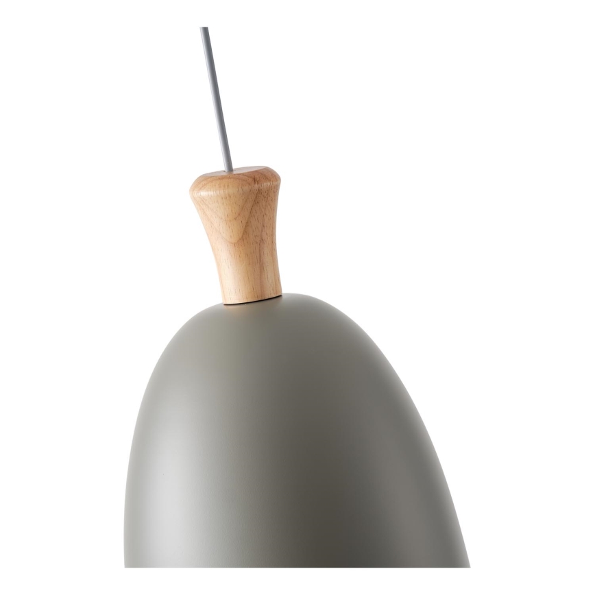 Lustra ar auklu 1xE27/15W/230V pelēka d. 23 cm
