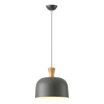 Lustra ar auklu 1xE27/15W/230V pelēka d. 27 cm