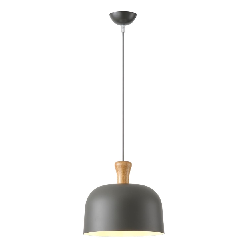 Lustra ar auklu 1xE27/15W/230V pelēka d. 27 cm