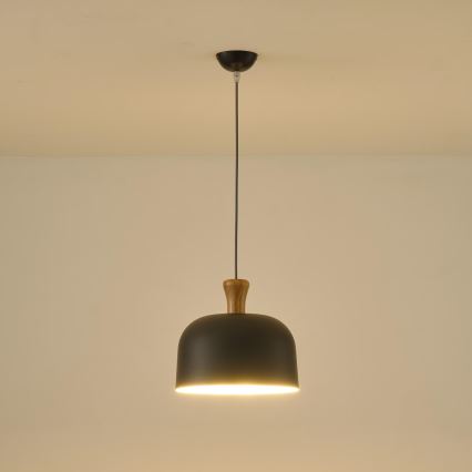 Lustra ar auklu 1xE27/15W/230V pelēka d. 27 cm