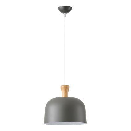 Lustra ar auklu 1xE27/15W/230V pelēka d. 27 cm