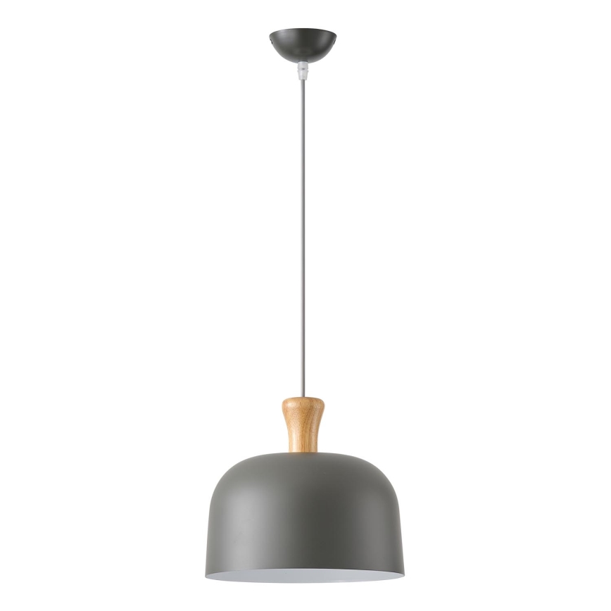 Lustra ar auklu 1xE27/15W/230V pelēka d. 27 cm