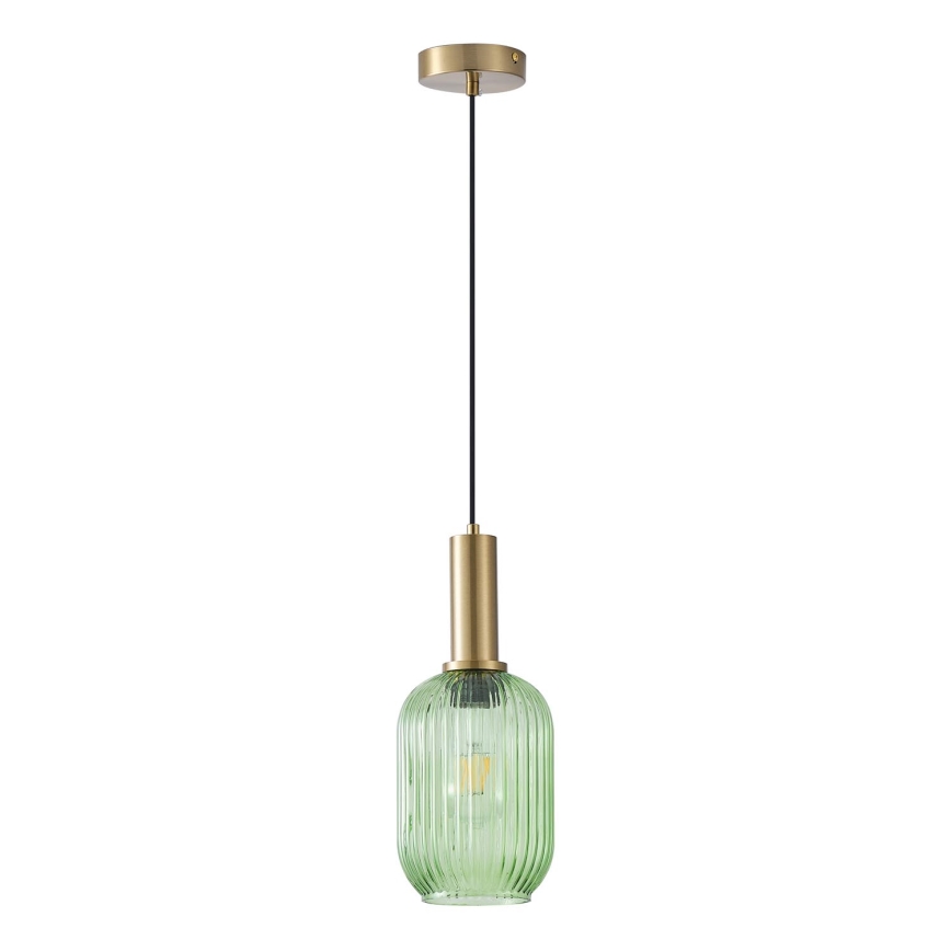 Lustra ar auklu 1xE27/15W/230V zaļa 13 cm