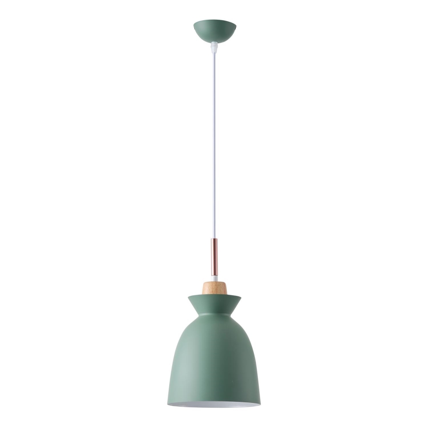 Lustra ar auklu 1xE27/15W/230V zaļa d. 19,5 cm