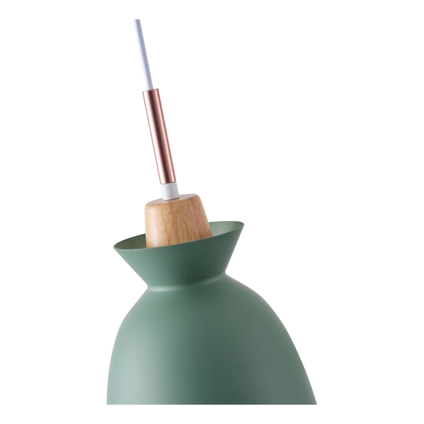 Lustra ar auklu 1xE27/15W/230V zaļa d. 19,5 cm