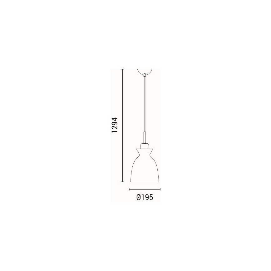 Lustra ar auklu 1xE27/15W/230V zaļa d. 19,5 cm