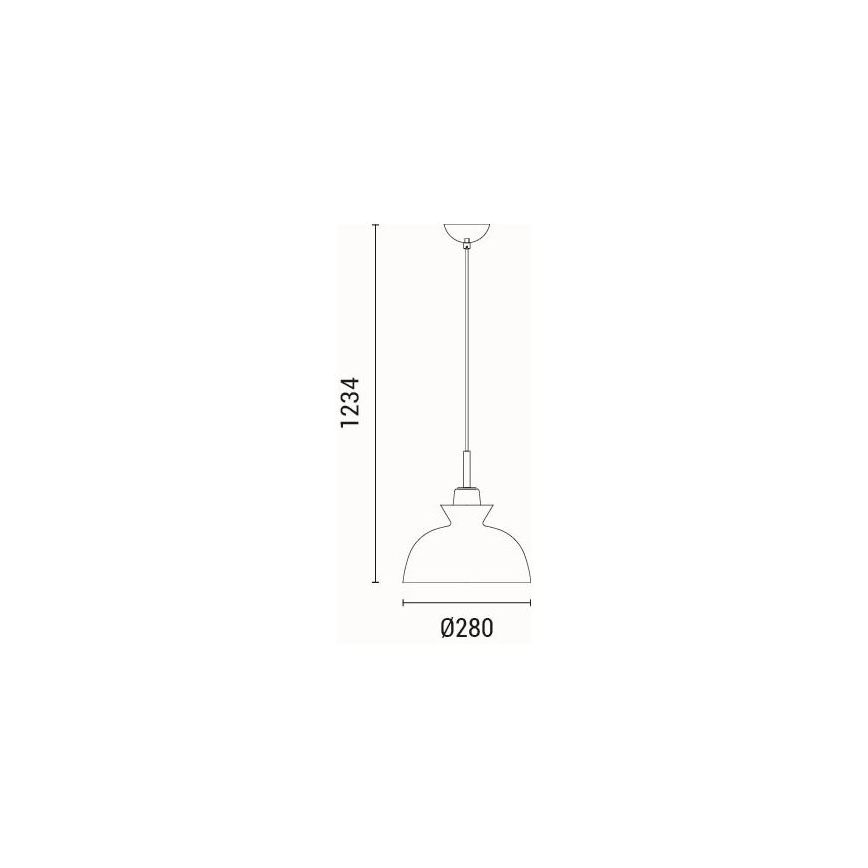 Lustra ar auklu 1xE27/15W/230V zaļa d. 28 cm