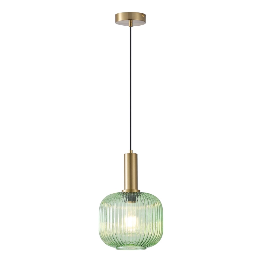 Lustra ar auklu 1xE27/15W/230V zaļa pr. 20 cm