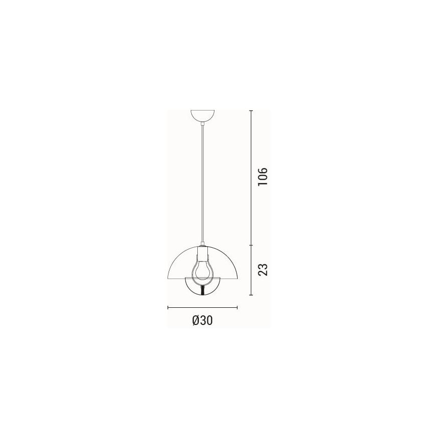 Lustra ar auklu 1xE27/15W/230V zila