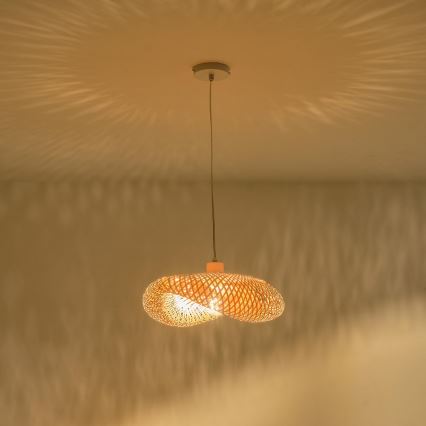 Lustra ar auklu 1xE27/40W/230V bambusa