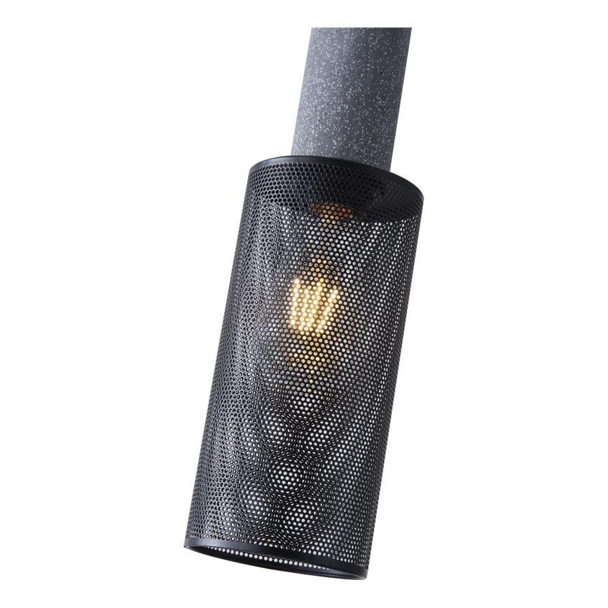 Lustra ar auklu 1xE27/40W/230V melna