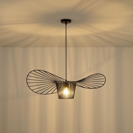 Lustra ar auklu 1xE27/40W/230V melna