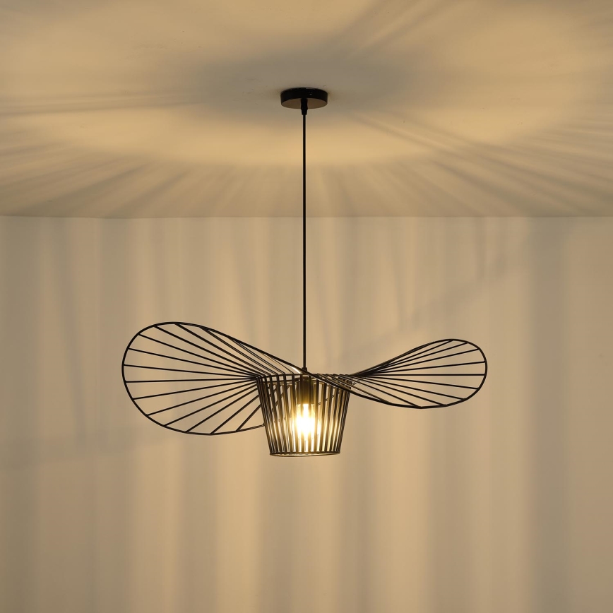 Lustra ar auklu 1xE27/40W/230V melna
