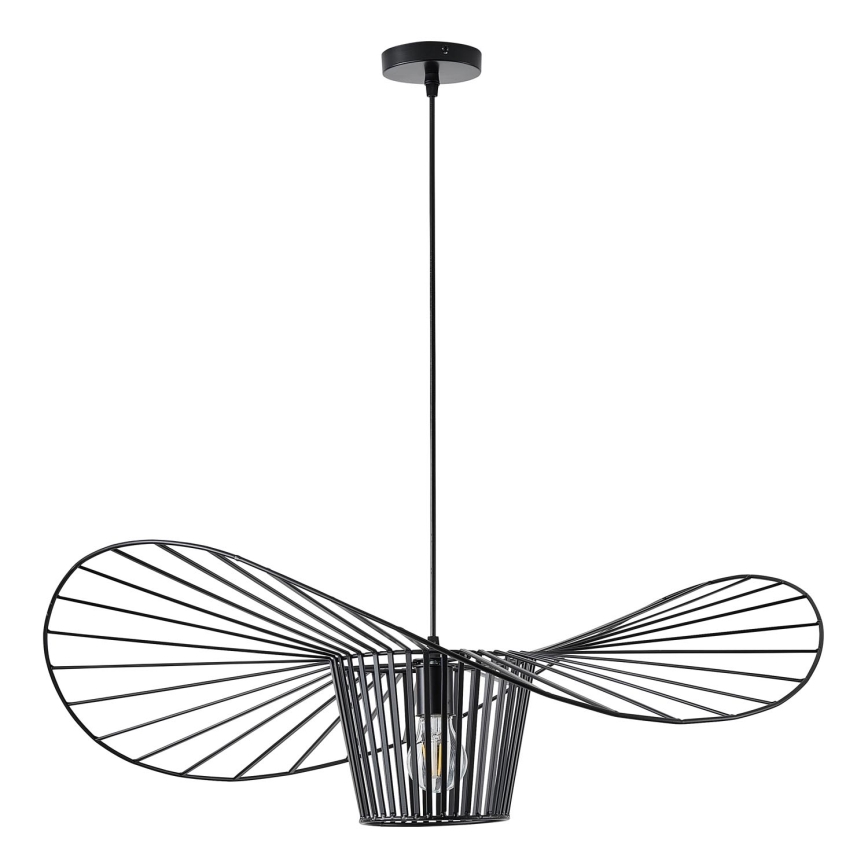 Lustra ar auklu 1xE27/40W/230V melna