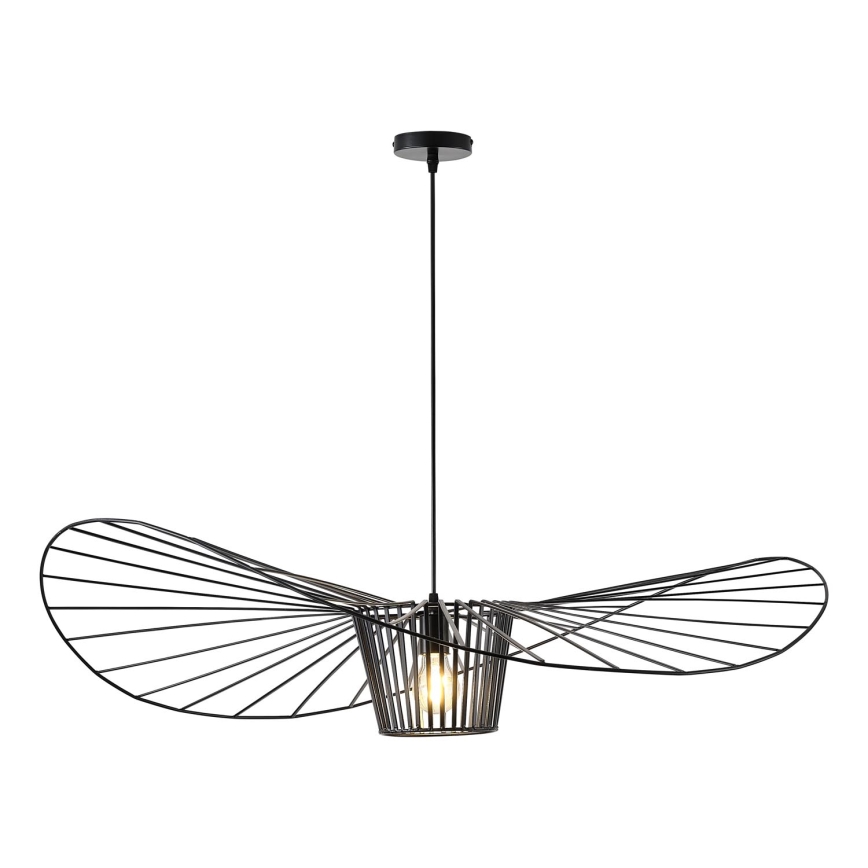 Lustra ar auklu 1xE27/40W/230V melna