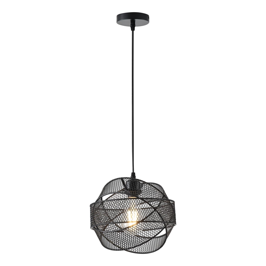 Lustra ar auklu 1xE27/40W/230V melna