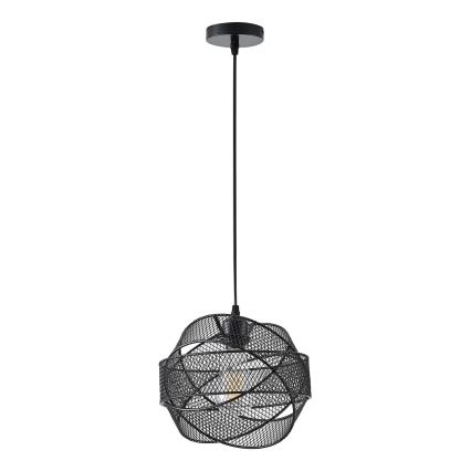 Lustra ar auklu 1xE27/40W/230V melna